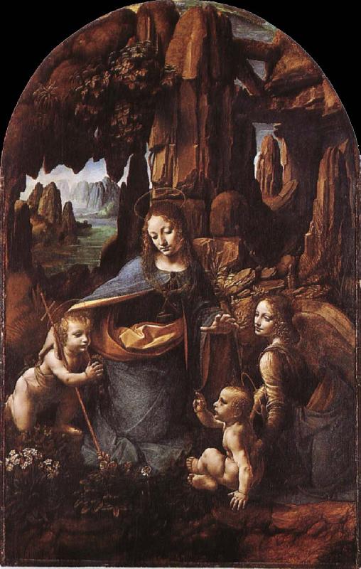 LEONARDO da Vinci Madonna in the cave oil painting image
